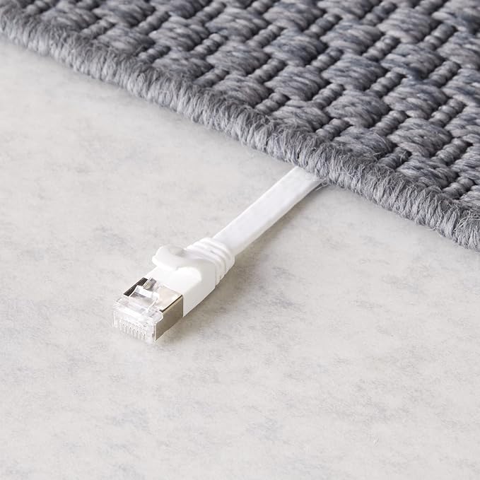 Amazon Basics RJ45 Cat 7 Ethernet Patch Cable, LAN Network, Includes 20 Nails - Image 4