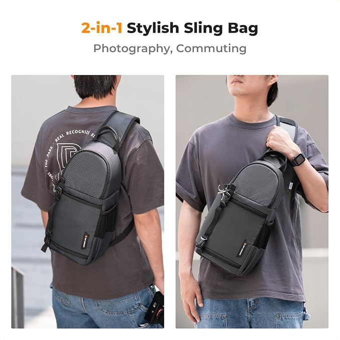 K&F CONCEPT Camera Sling Bag Crossbody Bag Camera Shoulder Backpack - Image 6