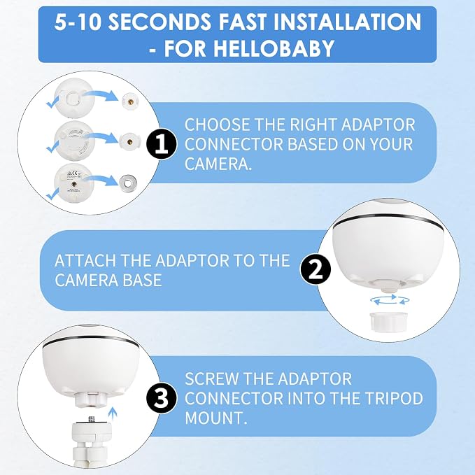 Flexible Baby Monitor Mount for HelloBaby - Image 6