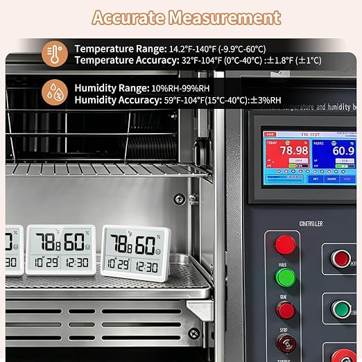 DOOMAY Digital Room Thermometer and Humidity Monitor - Image 5