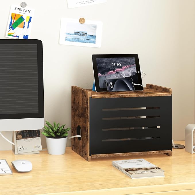Homode Router Shelf, Wood Wifi Box Hider, Projector Shelf Stand, Router Modem - Image 6