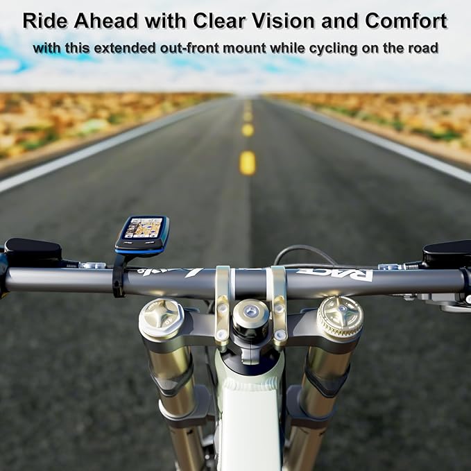 Flush Out-Front Bike Mount for Garmin Edge GPS Computer, IIISOGNO Extended - Image 6