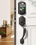 Veise Fingerprint Door Lock Set, Keyless Entry Door Lock, Front Handle Set by Veise