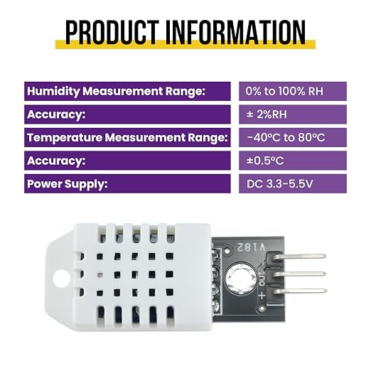 6Pcs DHT22/AM2302 Digital Temperature Humidity Sensor Module - Image 5