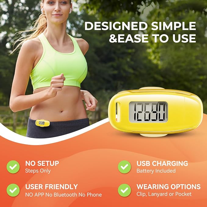 3D Pedometer for Walking, Simple Walking Step Counter - Image 3
