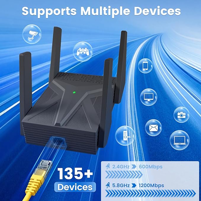 2026 AX1800 WiFi 6 Extender, WiFi Extender Signal Booster - Image 4