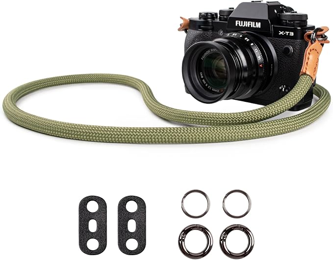 VOVMOEYA Nylon Braided Camera Rope Strap, Camera Neck Shoulder Strap by VOVMOEYA