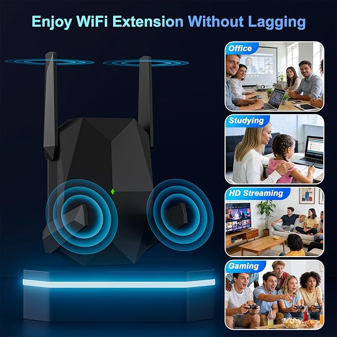WiFi Extender, 2026 20X Fastest WiFi 6 Booster AX3000 Dual Band 19, 000 sq.ft - Image 6