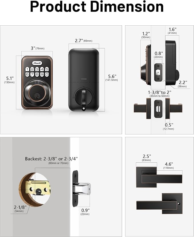 Zowill Keyless Entry Door Lock - Image 6