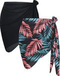 CHICGAL 2 Pieces Women Beach Sarong Bathing Suit Wrap Skirt Sheer Bikini by CHICGAL