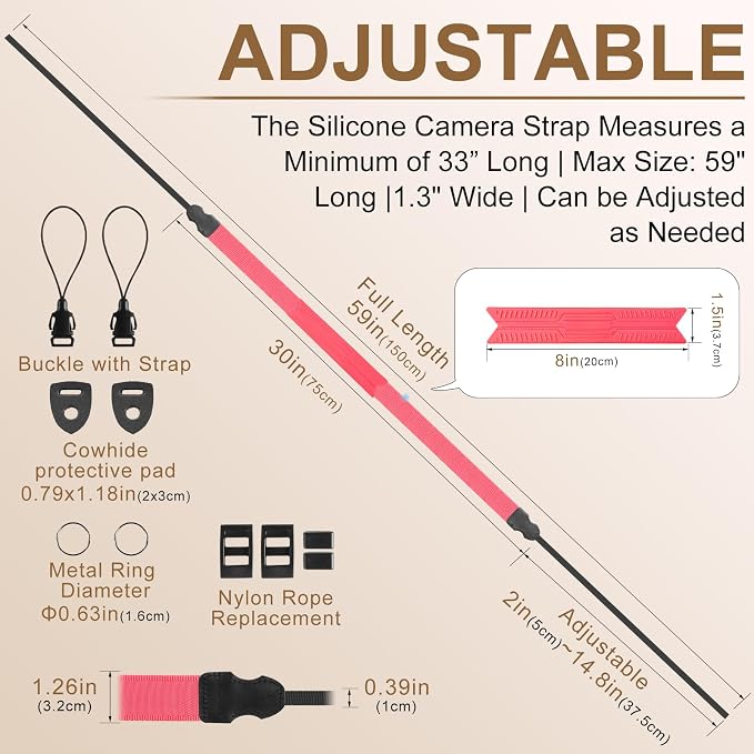 FIEIL Neck Strap Silicone Camera Straps - Image 5
