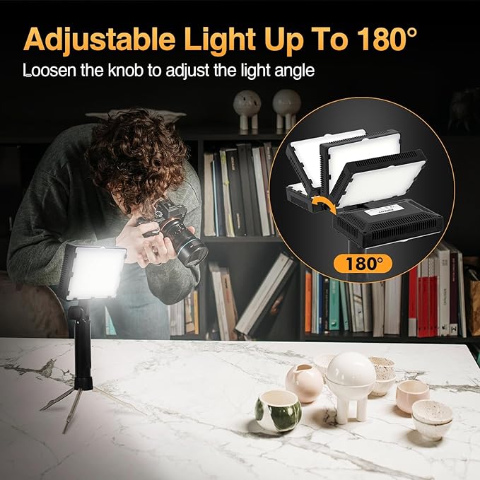 EMART 60 LED Continuous Portable Photography Lighting Kit - Image 6