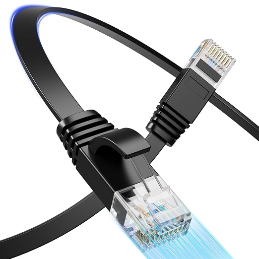 Cat 6 Flat Ethernet Cable 35 FT, UTP 10Gbps High-Speed Cat6 Ethernet Cable by Unknown