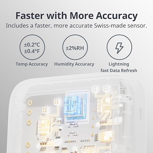 SwitchBot Thermometer Hygrometer, Large LCD Display, Notification Alerts - Image 3
