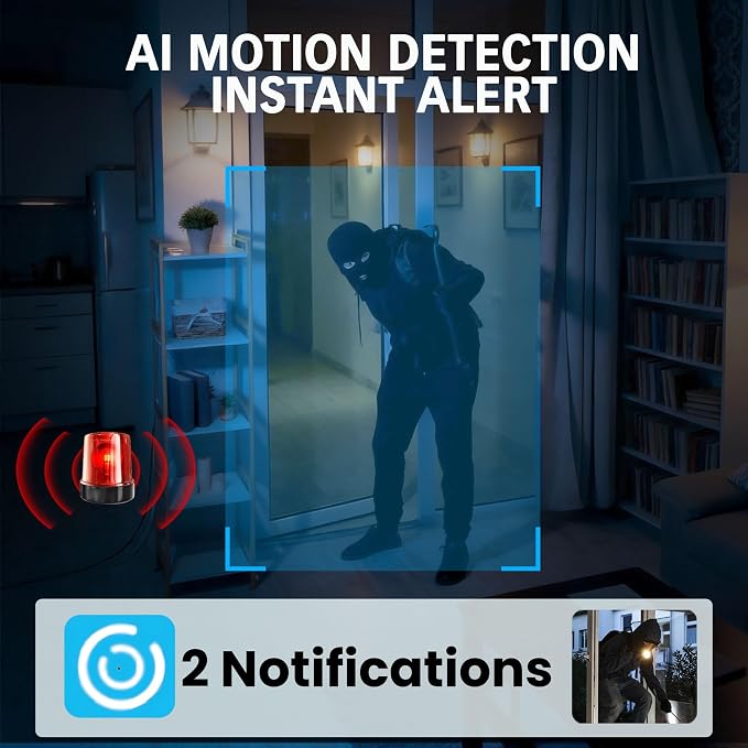 aidowocam 2026 Upgraded 4K HD Mini Security Camera, Wireless WiFi Indoor Nanny - Image 4