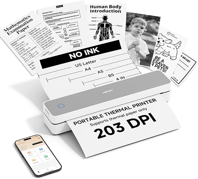 HPRT Inkless Portable Printer Wireless by HPRT