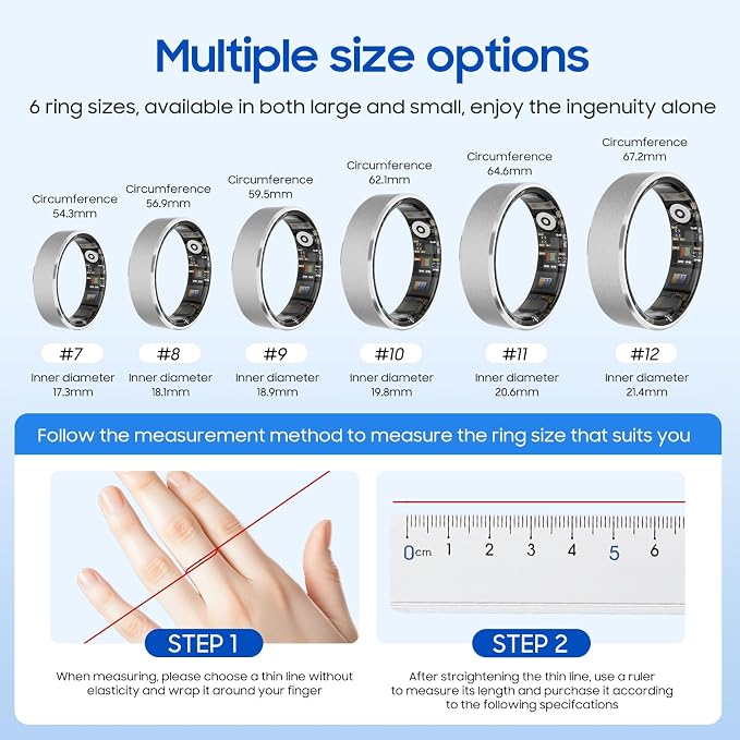 2026 Smart Ring Health Tracker for Men Women, Sleep Stress Exercise Health - Image 2
