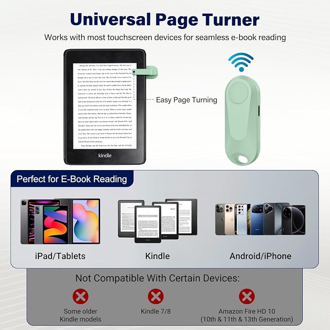 DATAFY Page Turner for Kindle Paperwhite Oasis Kobo eReaders, Camera Camcorder - Image 6