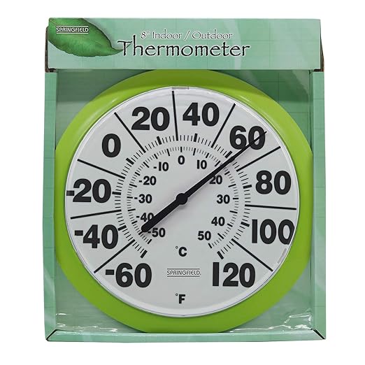 Springfield Indoor Outdoor Big and Bold Dial Thermometer, Wireless Thermometer - Image 5
