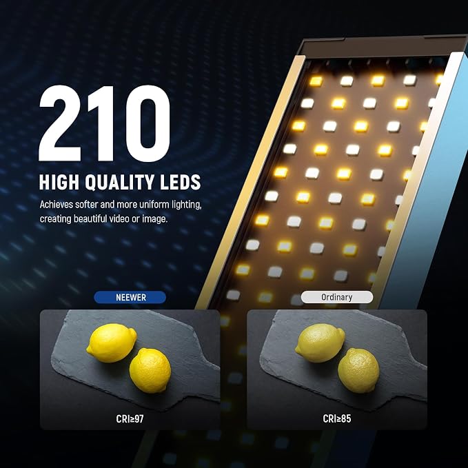 NEEWER Upgraded LED Video Light Stick & 2.4G Remote Kit, 2 Pack Handheld - Image 3