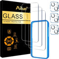 Ailun 3 Pack Screen Protector for iPhone 15 Plus + 3 Pack Camera Lens Protector by Ailun