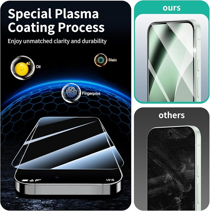 3+3+1-Pack, Screen Protector and Camera Lens Protector - Image 6