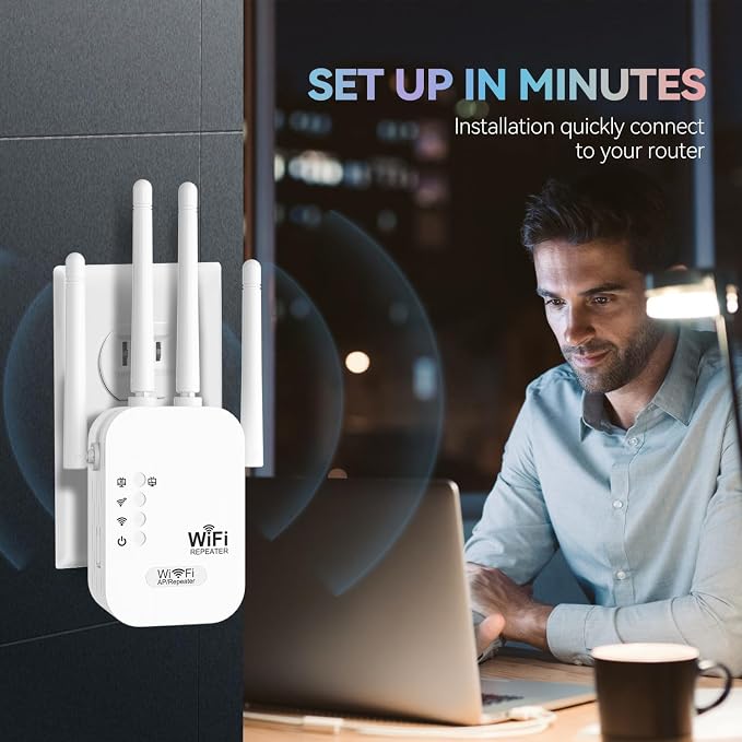 WiFi Extender, WiFi Repeater, Internet Booster, Long Range WiFi Extenders - Image 4