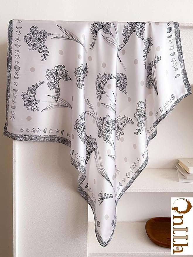 Silky Scarf for Women Lightweight Satin Bandanas Neck Hair Wrap For Sleeping - Image 5
