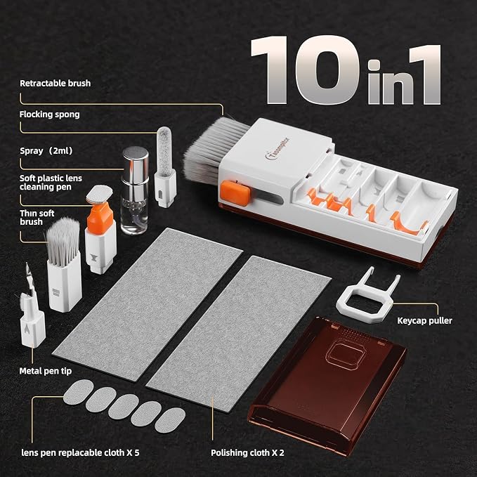 Tassmpitor Laptop Screen Keyboard Cleaner Kit, All in 1 Electronics Cleaning - Image 7