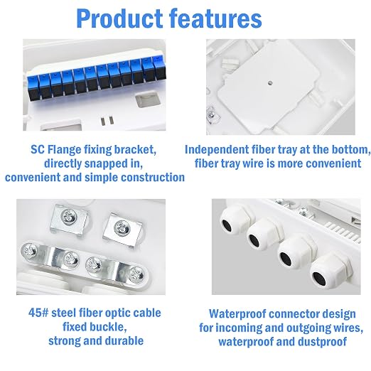 12 Core FTTH Fiber Distribution Box - Image 3