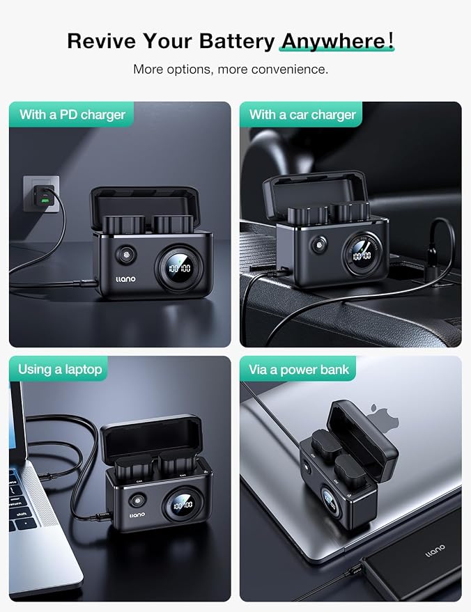 llano CS2 EN-EL15c EN-EL15b Camera Battery Charger - Image 9