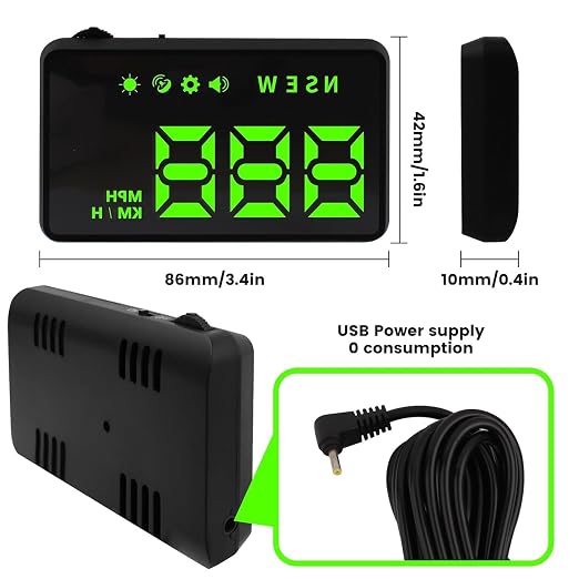 Heads up Display for Cars, Car HUD, Head up Display for Car, Car Speedometer - Image 8