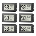 6 Pack Mini Hygrometer Indoor Humidity Meter, Small Digital Thermometer by Unknown