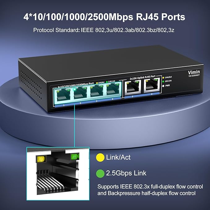 6-Port 10G/2.5G Ethernet Switch - Image 7