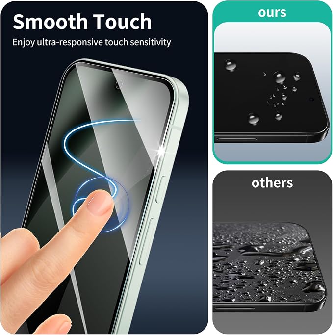 3+3-Pack, Privacy Screen Protector and Camera Lens Protector - Image 9