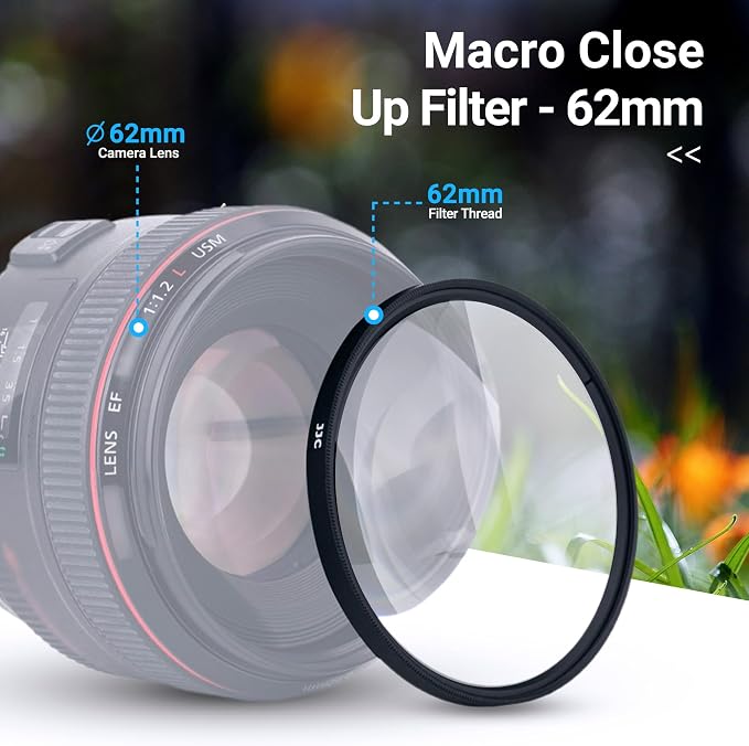JJC 62mm Macro Close-Up Filter Set - Image 7