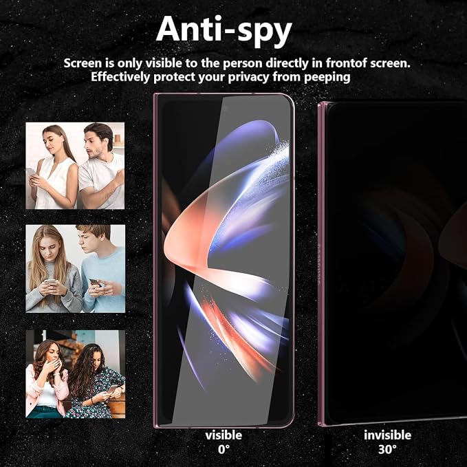 for Samsung Galaxy Z Fold 4 Inner Privacy Screen Protector 1 Pack. Anti Scratch - Image 3