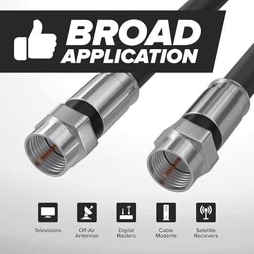 THE CIMPLE CO - RG6 Coaxial Cable 3 FT - RG6 Coax Cable - Image 8
