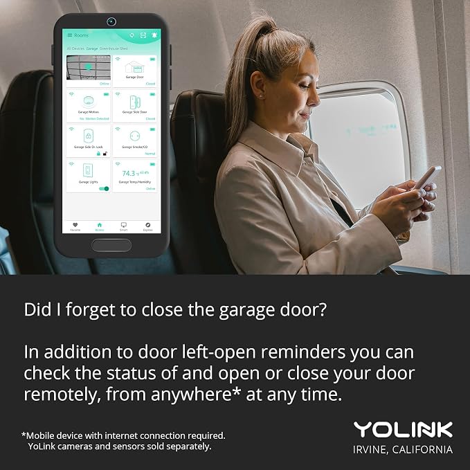 YoLink Finger - Remote Control Existing Garage Door Opener, 1/4 Mile World's - Image 3
