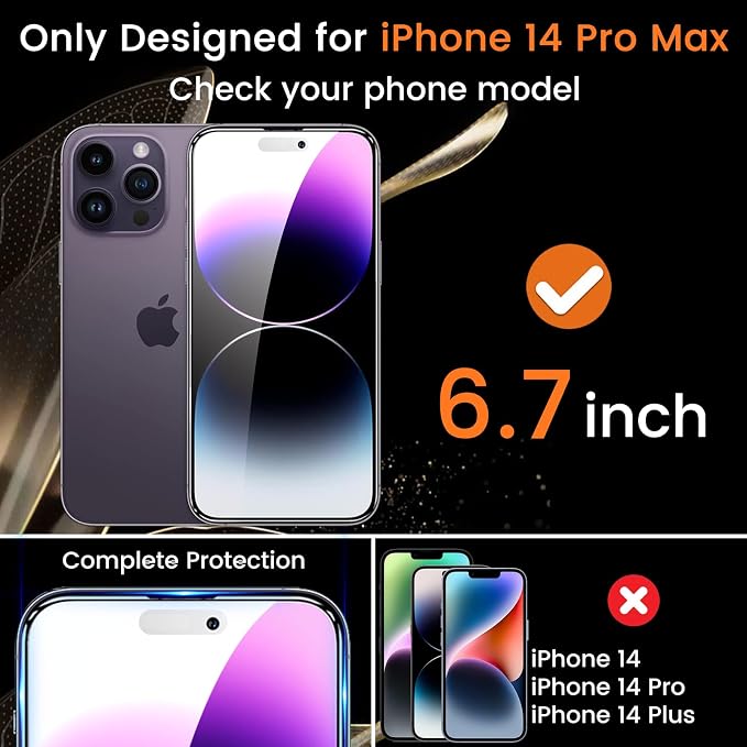 Lesakit 3+3 Pack Privacy Screen Protector - Image 2