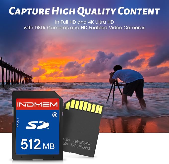 SD Card 512MB, Class 4 Flash Memory Cards MLC Stanard Secure Digital Cards - Image 3