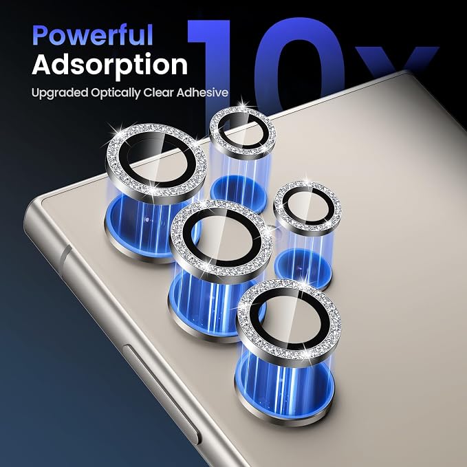 Tensea (3+2PCS for Samsung Galaxy S24 Ultra 5G Camera Lens Protector, 9H - Image 6