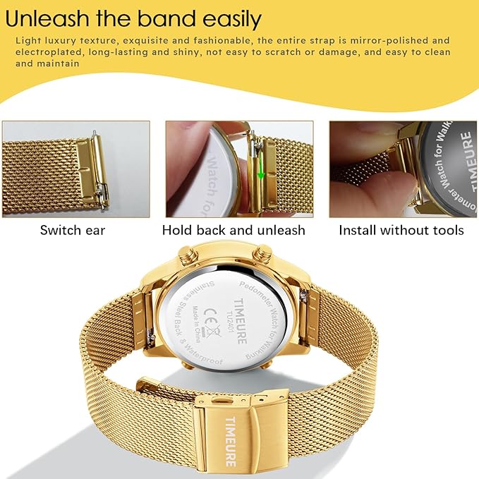 Women's Step Counter Pedometer Watch - Image 7