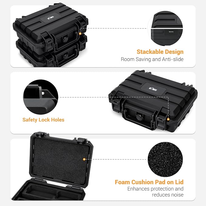 KIWIFOTOS Hard Case for DJI Osmo Action 6 5 Pro/Action 4 3 Adventure Combo - Image 4