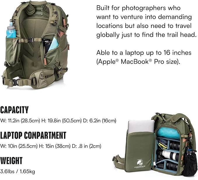 Shimoda Explore v2 30 Backpack, Mid-Size Outdoor Photography Travel Camera Pack - Image 3