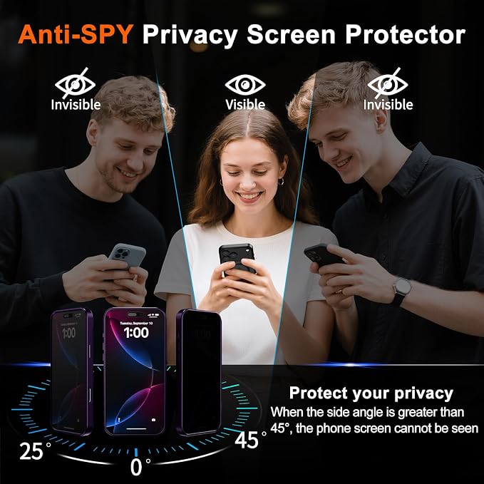 for iPhone 16 Case with Privacy Screen Protector and Camera Protection - Image 7