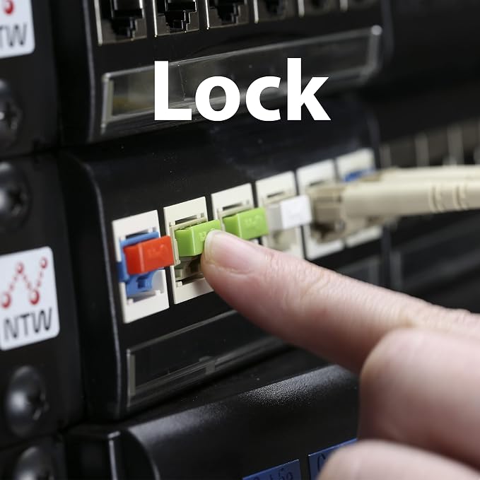 NTW NL-LCPBK100-RD Net-Lock Locking LC Port/Dust Blocker - Image 7