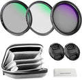 NEEWER 52mm Variable ND + CPL + UV Filter Kit by Neewer