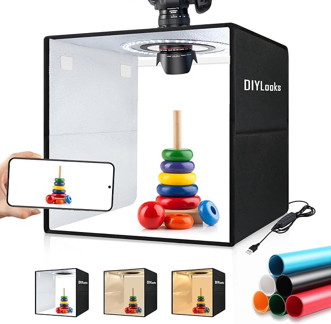 12"x12"x12" Folding Photo Light Box by DIYLooks