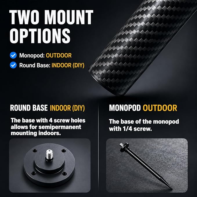 Carbon Fiber Monopod Golf Swing Recorder - Image 6